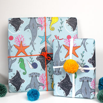 Under The Sea Luxury Birthday Wrapping Paper, 4 of 4