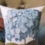 Blue Hydrangea Print Decorative Cushion, thumbnail 5 of 5