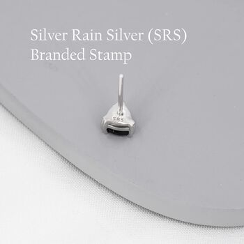 Genuine White Topaz Stud Earrings In Sterling Silver, 8 of 12