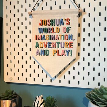 Personalised Child's Imagination Play Room Hanging Sign, 8 of 9