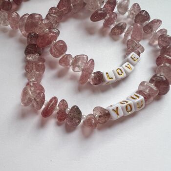 Love Healing Crystal Bracelet Set, 3 of 3