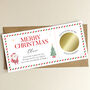 Personalised Christmas Scratch To Reveal Gift Voucher: Santa And Christmas Tree, thumbnail 7 of 8