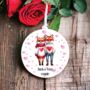 Personalised Fox Couple Love Decoration, thumbnail 1 of 2