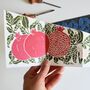 Festive Folded Pomegranate Greeting Card, thumbnail 10 of 10