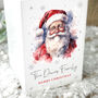 Personalised Any Message Traditional Santa White Wooden Tea Light Holder, thumbnail 4 of 5