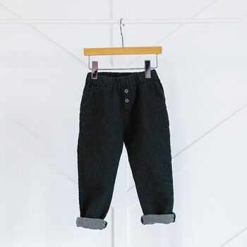 Kids Button Trousers, 4 of 9