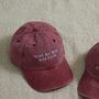 Personalised Vintage Burgundy Adult Cap, thumbnail 12 of 12