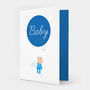 New Baby Boy With Balloon Card, thumbnail 1 of 3