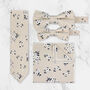 Wedding Handmade 100% Cotton Floral Print Tie In Ivory, thumbnail 1 of 7
