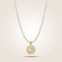 Om Pendant Pearl Beaded Chain Necklace, thumbnail 1 of 3