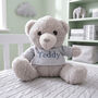 Personalised Teddy Bear With Name T Shirt, thumbnail 1 of 5