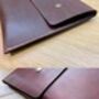 Personalised Brown Leather A5 Travel Documents Wallet, thumbnail 5 of 11