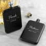 Personalised Groomsmen Slimline Hip Flask, thumbnail 2 of 7