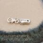 New Baby Personalised Solid Silver Charm, thumbnail 6 of 11