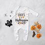 Personalised First Halloween Babygrow, thumbnail 1 of 5