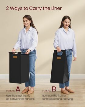 Rolling Laundry Sorter With Shelves And Labels, 6 of 7