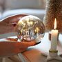 Personalised Medium LED Crackled Silver Light Globe, thumbnail 3 of 3