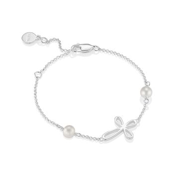 First Pearls Cherish Cross Bracelet – Christening Or First Holy Communion Gift, 2 of 4