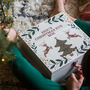 Personalised Reindeer And Tree Christmas Eve Wooden Box, thumbnail 5 of 10