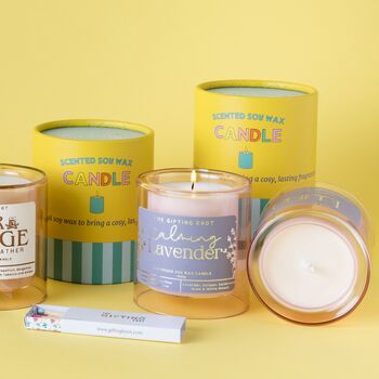 Calming Lavender And Juniper Soy Wax Candle, 2 of 6
