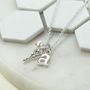 Sterling Silver Initial Letter Necklace, thumbnail 3 of 8