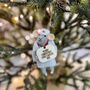 Personalised Mouse Nurse Or Doctor Christmas Decoration, thumbnail 4 of 6