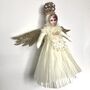 Christmas Angel Decoration Gold Winged Girl, thumbnail 3 of 4