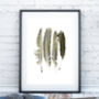Contemporary Feathers Print, thumbnail 1 of 5