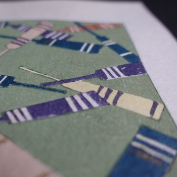 Green Cricket Bat Art Print, 4 of 9
