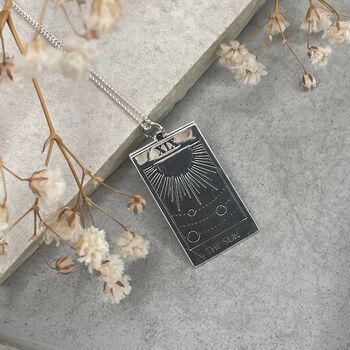 Sterling Silver Tarot Necklace The Sun, 7 of 12