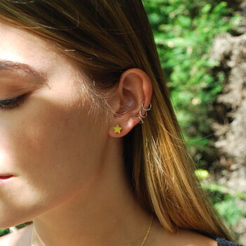 Star Earring Gold/Silver, 3 of 8