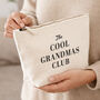 Travel Bag Gift For Mum Mothers Day Gift Idea 100% Cotton Premium Personalised Makeup Bag Gift For Grandma, thumbnail 5 of 12