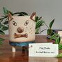 Handmade Teacher Thank You Gift Plant Pencil Pot Dog, thumbnail 4 of 7