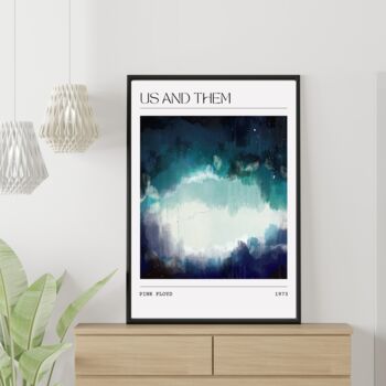 Pink Floyd Us And Them Song Inspired Art Print, 2 of 3
