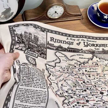 Yorkshire Map Tea Towel, 3 of 12