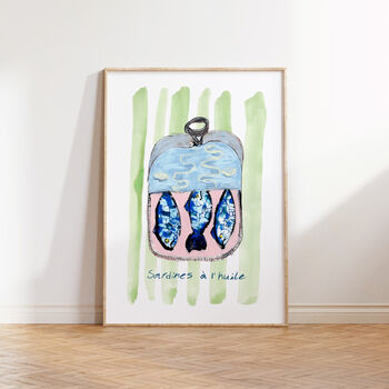 Sardines à L'huile Illustrated Art Print, 4 of 6