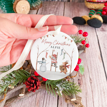 Personalised Ceramic Christmas Ornament Gift, 6 of 7