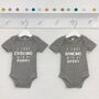 I Love …With My Mummy And Daddy Personalised Babygrows, thumbnail 4 of 9