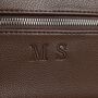 Personalised Initials Voyager Wash Bag In Brown, thumbnail 2 of 2