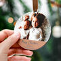 Family Photo Personalised Wooden Christmas Bauble, thumbnail 8 of 8