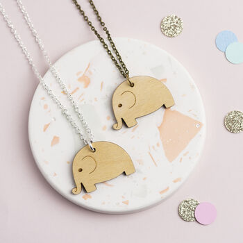 Wooden Elephant Necklace, 3 of 10