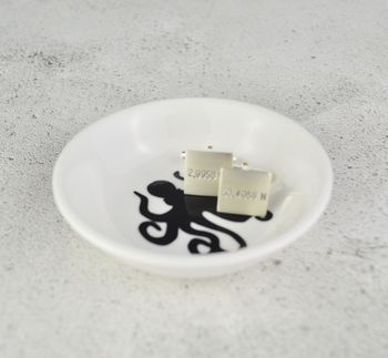 Cufflinks And Ring Dish Octopus And Compass, 2 of 6