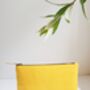 Yellow Glossy Patent Leather Clutch Handbag, thumbnail 4 of 10
