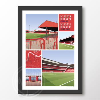 Middlesbrough Views Of Ayresome And Riverside Poster, 6 of 6