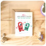 Funny Happy Birthday Brother Card, Cute Crazy Definitely Related Monsters From Sister Bro Sibling, thumbnail 3 of 4