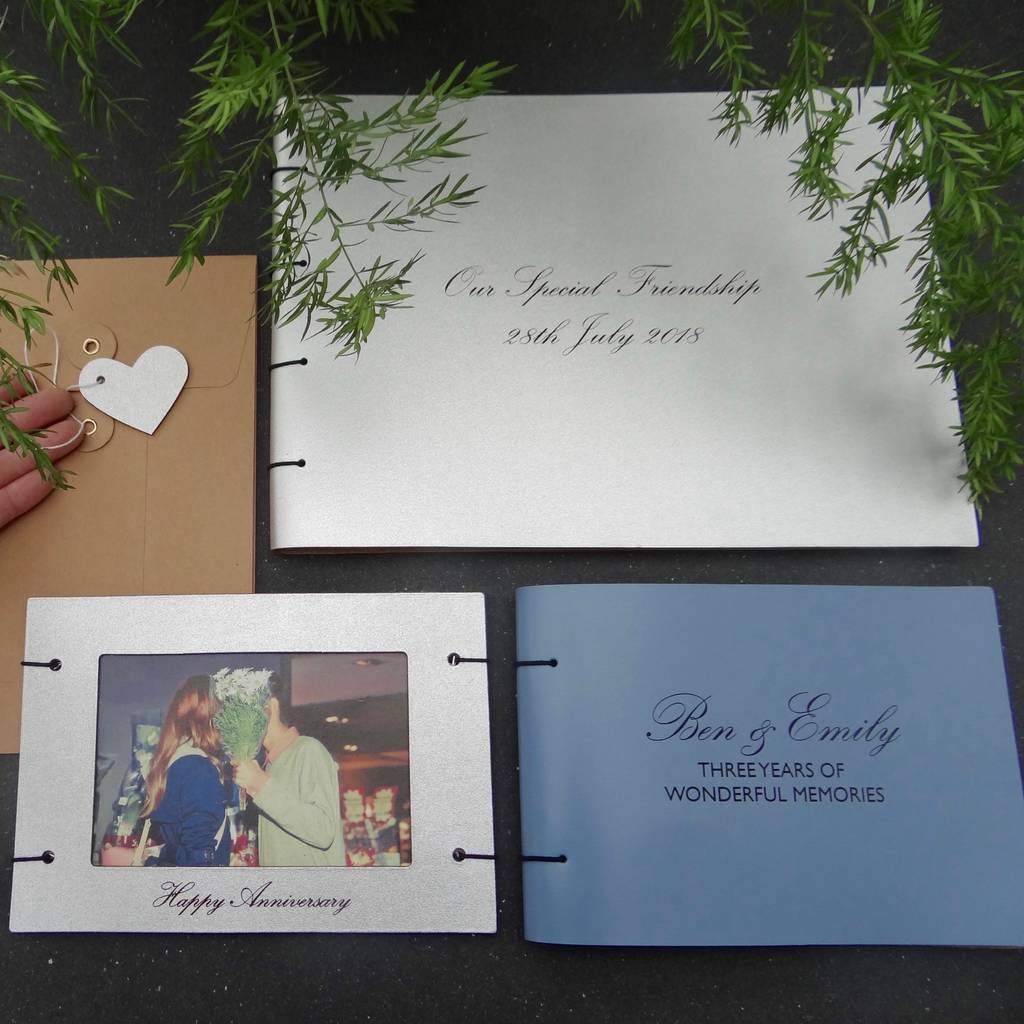 engraved leather photo album by artbox