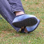 Alfie Blue Check Mens Slippers Indoor/Garden Shoes, thumbnail 3 of 8