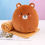 Cute Animal Plush Toy And Fleece Blanket Set, thumbnail 2 of 10