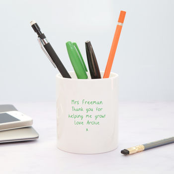 'Tree Of Knowledge' Desk Tidy Personalised Teacher Gift, 2 of 3