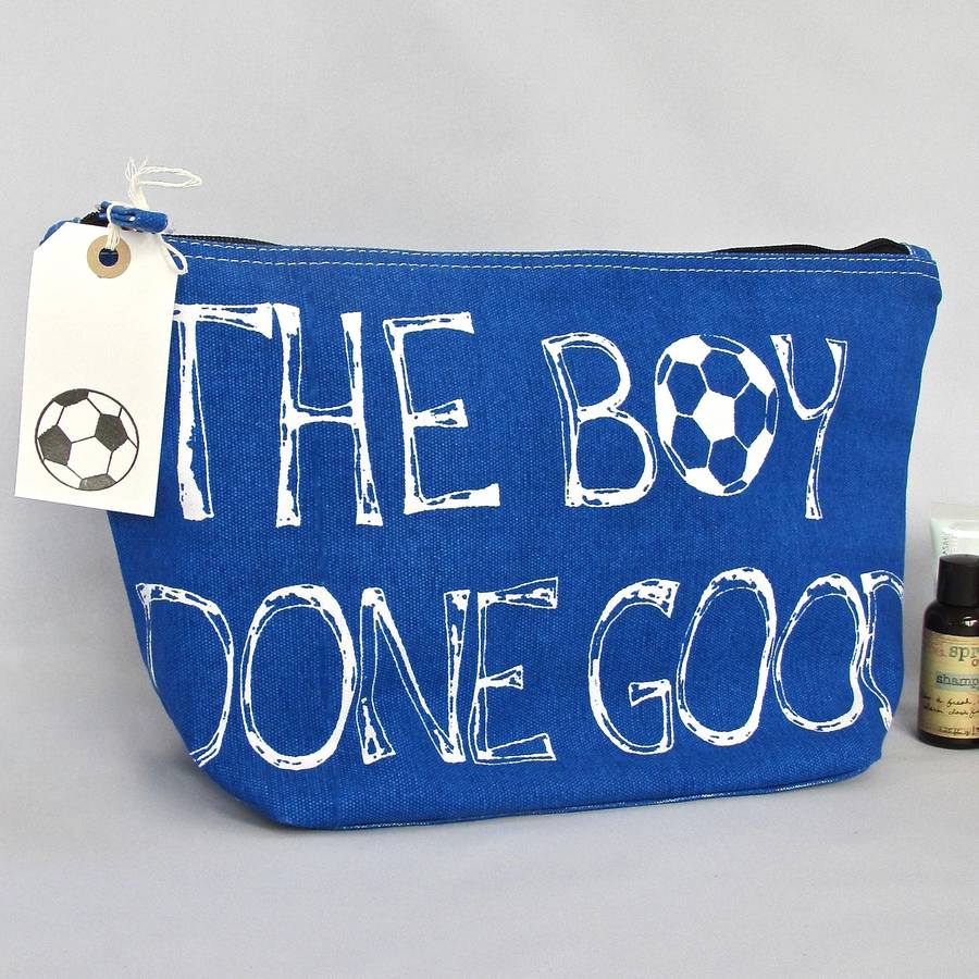 Football Wash Bag By Chapel Cards